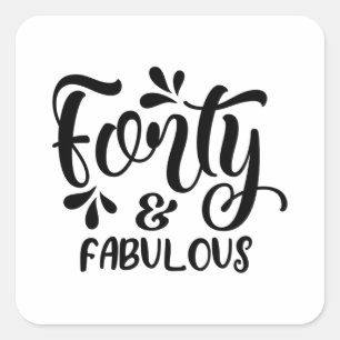 40と素晴らしい スクエアシール