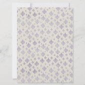 40と素晴らしい |ニューオーリンズ誕生日の日程 招待状 (裏面)