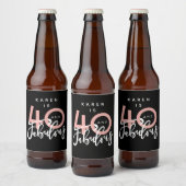 40と素晴らしい ビールラベル (ボトル)