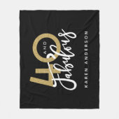 40と素晴らしい フリースブランケット (正面)