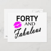 40と素晴らしい ポストカード (正面/裏面)