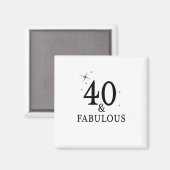 40と素晴らしい マグネット (正面/裏面)