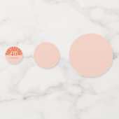 "40と素晴らしい"、レトロ誕生日パーティーテーブル コンフェッティ (正面)