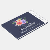 40と素晴らしい – 水彩フローラ誕生日 ゲストブック (コーナー)