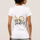 40と素晴らしいtシャツ tシャツ (裏面)
