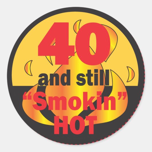 40とSmokinホット ラウンドシール (正面)