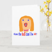 40になれるのか? カード (黄色い花)