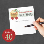 40のエレガントホリデーコンテスト投票メモ帳パック ノートパッド