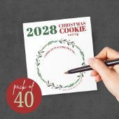 40のモダンホリデーコンテスト投票メモ帳パック ノートパッド