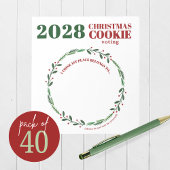 40のモダンホリデーコンテスト投票メモ帳パック ノートパッド