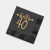 40の大人な誕生日パーティー 箔ナプキン (左)