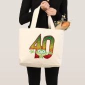 40の年齢の悪鬼 ラージトートバッグ (正面(商品))