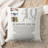 40の理由あなたへの贈り物を愛 クッション (ブランケット)
