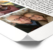 40の理由で愛してる 40歳の誕生日写真 ポスター (角)