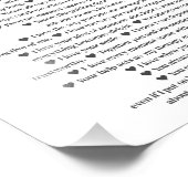 40の理由を愛するギフトアートポスター フォトプリント (角)