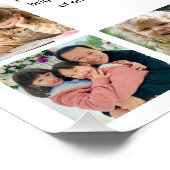 40の理由を愛するフォトコラージュ記念ギフト ポスター (コーナー)