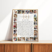 40の理由を愛するフォトコラージュ記念ギフト ポスター