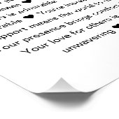 40の理由を愛するフォトコラージュ記念ギフト ポスター (コーナー)