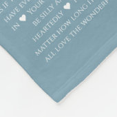 40の理由私たちがあなたを愛する理由写真の理由 フリースブランケット (角)