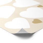 40の理由私たちはあなたを愛するハートギフト誕生日ギフト ポスター (角)