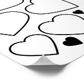 40の理由We Love Youハート誕生日Keepsake ポスター (角)