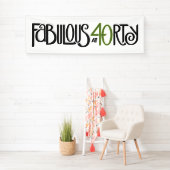 40の緑のバナーで素晴らしい 横断幕 (インサイチュ)