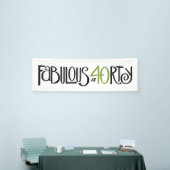 40の緑のバナーで素晴らしい 横断幕 (トレードショー)