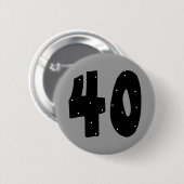 40の誕生日ボタン 缶バッジ (正面&裏面)