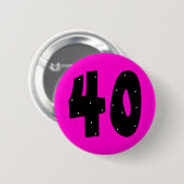 40の誕生日ボタン 缶バッジ (正面&裏面)