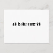 40は新しい20の誕生日デザイン ポストカード (正面)
