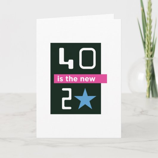 40は新しい20バースデー・カードです カード (正面)