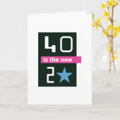 40は新しい20バースデー・カードです カード (黄色い花)