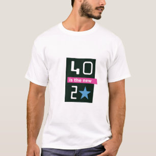 40は新しい20ワイシャツ-前部だけです Tシャツ