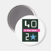 40は新しい20磁石 マグネット (正面/裏面)