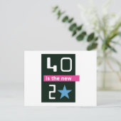 40は新しい20郵便はがきです ポストカード (スタンド正面)