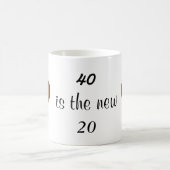 40は新しい20 コーヒーマグカップ (中央)
