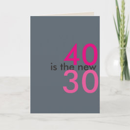 40は新しい30です。クラップスの誕生日カード用のHoo-ray カード