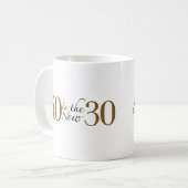 40は新しい30です コーヒーマグカップ (正面左)
