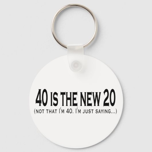 40は新20だ キーホルダー (正面)