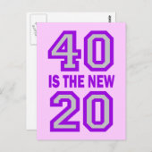40は新20だ ポストカード (正面/裏面)