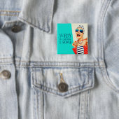 40は笑わされる新しいF爆弾誕生日 缶バッジ (インサイチュ)