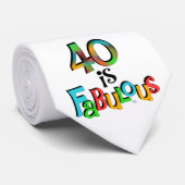 40は素晴らしい誕生日Tシャツとギフト ネクタイ (ロール)