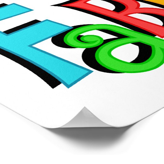 40は素晴らしい誕生日Tシャツとギフト ポスター (角)