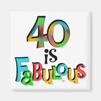40は素晴らしい誕生日Tシャツとギフト マグネット