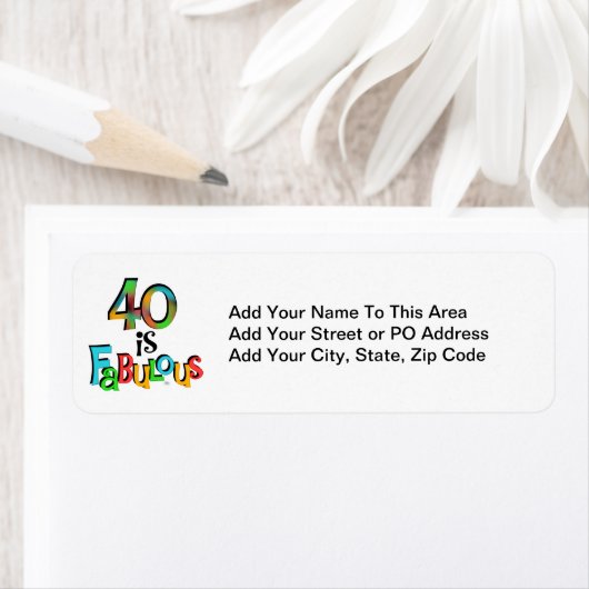 40は素晴らしい誕生日Tシャツとギフト ラベル (インサイチュ)