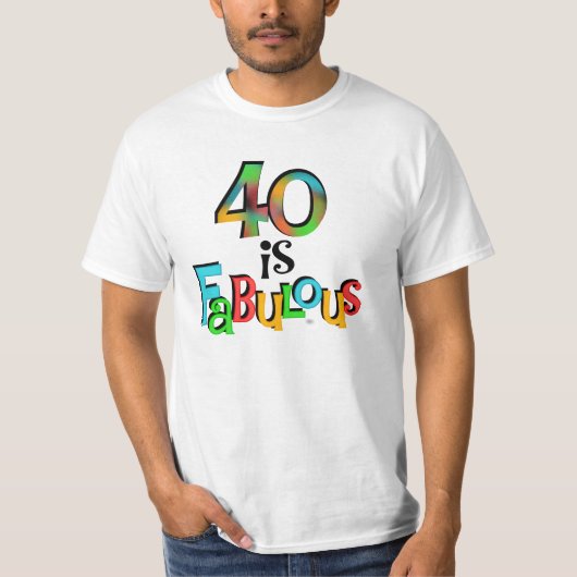 40は素晴らしい誕生日Tシャツとギフト Tシャツ (正面)