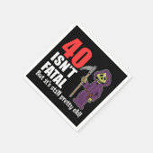 40は致命的ではないが、まだ古い死神の漫画 スタンダードカクテルナプキン (角)