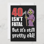 40は致命的ではないが、古い死おもしろい神の招待状 招待状 (正面)