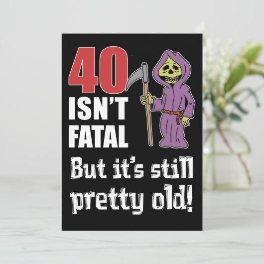 40は致命的ではないが、古い死おもしろい神の招待状 招待状 (スタンド正面)