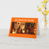 40ぶら下がった回目の幸せ カード (黄色い花)